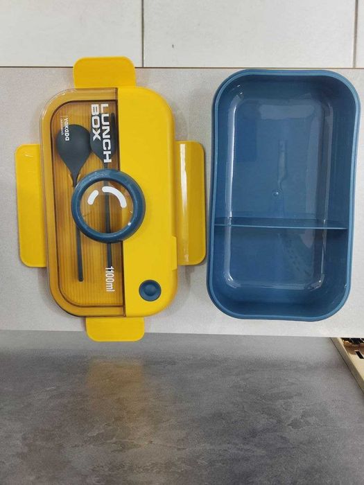 Ланч бокс с ложкой и вилкой для школи – ПОДАРКА ДОСТАВКА В ДЕНЬ ЗАКАЗА