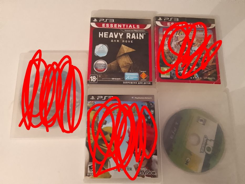 Диски игр на пс3, каждый по 1200