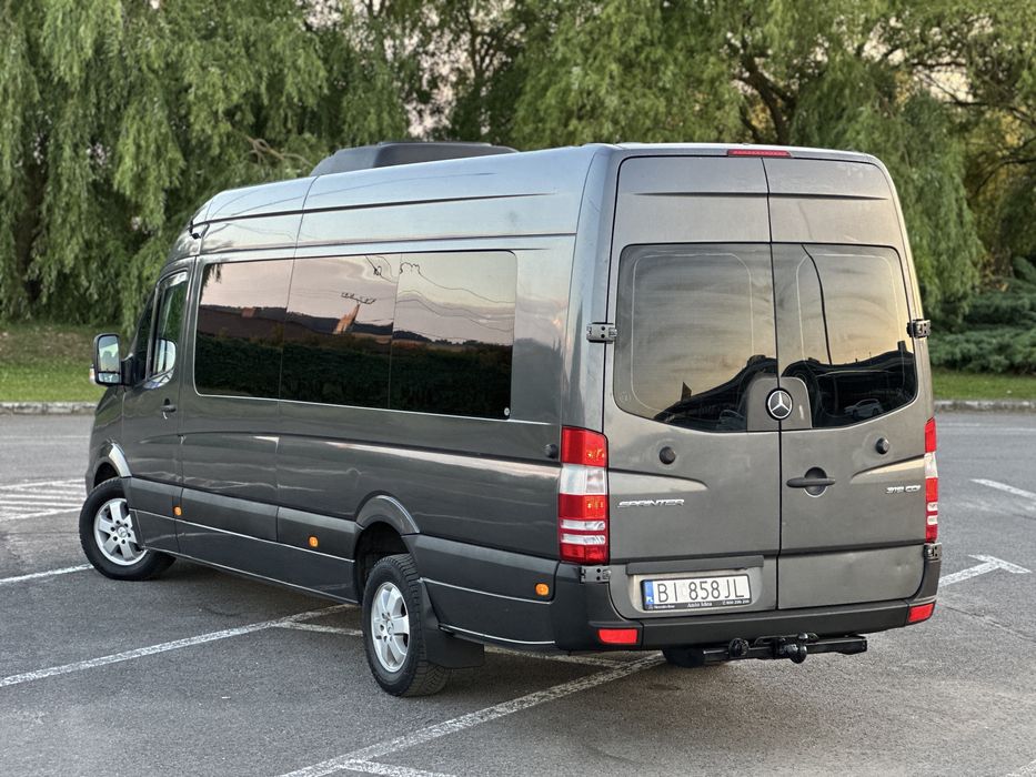Mercedes-Benz Sprinter 319 Bluetec, Motor 3.0 190CP / 9 Lcuri M1 Extra long Dublu Clima, Full Led, Jante, Rezervor 260, 319,318,519,316,313,516,518