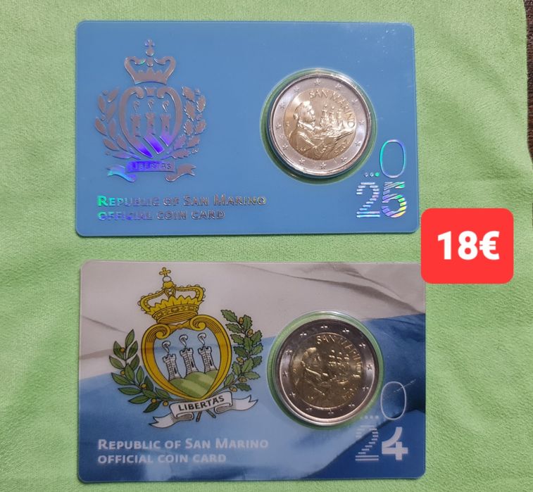 Евро сет Сан Марино 2025- Card Coin 24\25  SM