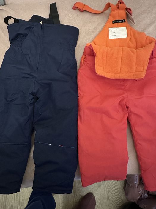 Set Geaca si Pantaloni captusiti cu fleece, pentru zapada marimea 86