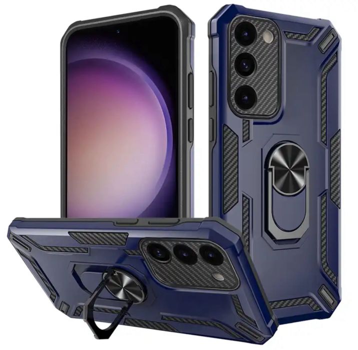 Samsung A25/A35/A55/A16/A36/A56 Husa Fashion Case Suport Metalic Silic