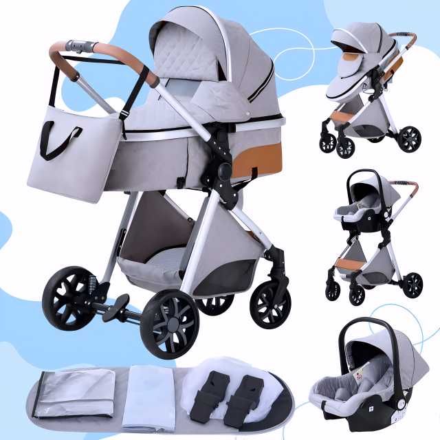 Carucior 3 in 1 NOU BEBE Bebelus Landou Copii Pliabil Smart + CADOU