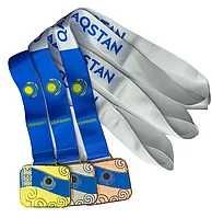 Медаль квадратный Золото, серебро, бронза