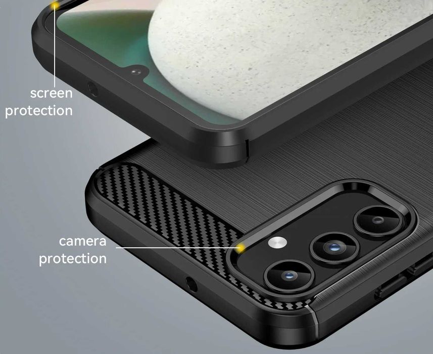 Samsung Galaxy A15 - Удароустойчив Кейс Гръб CARBON