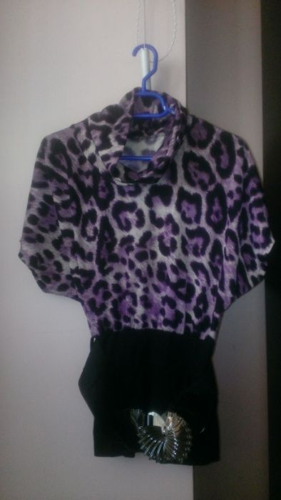 bluza double look include cureaua, guler rulat