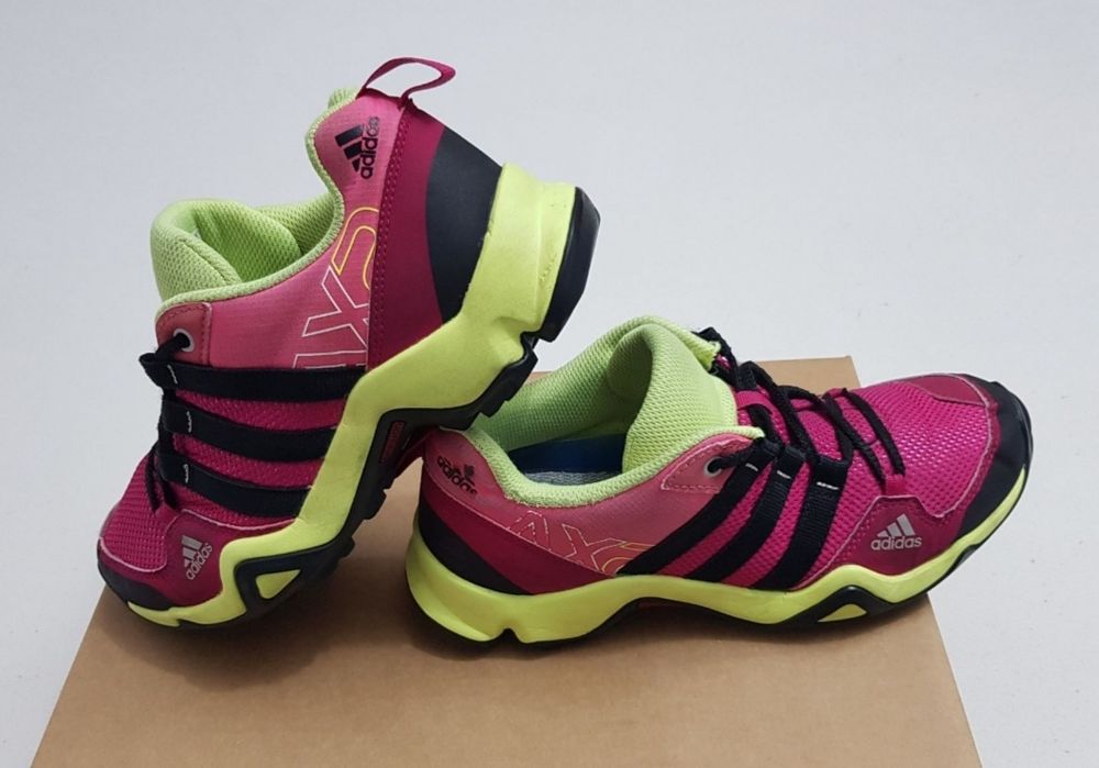 Adidas Outdoor Ax 2 K Lace Up Hiking Sneakers, EU 36 2/3, Traxion