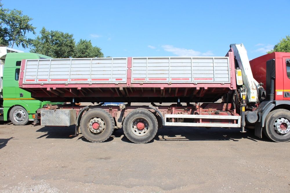 Servicii transport marfa camion cu macara+remorca ridicari/basculari/containere/materiale de constructii, macara 7 tone