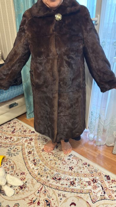 Норковая шуба длинная