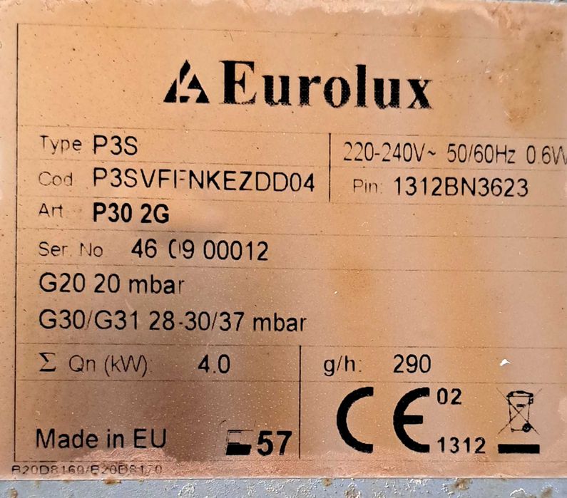 Чисто нов газов стъклокерамичен плот Eurolux P30 2G
