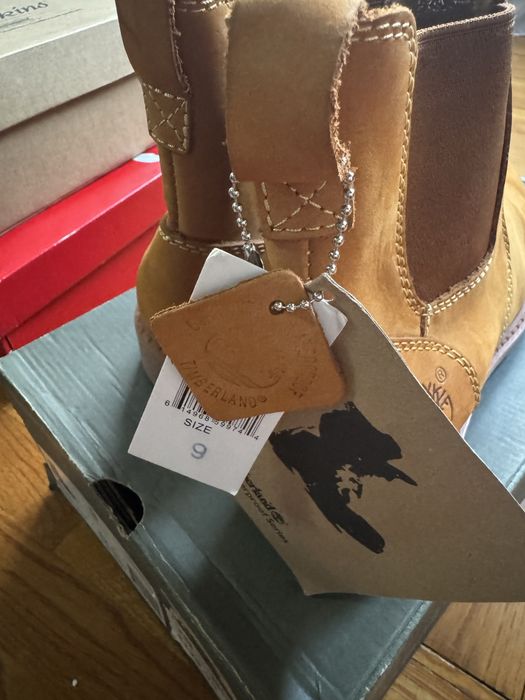 Ботинки Тимберланд челси натуральный нубук