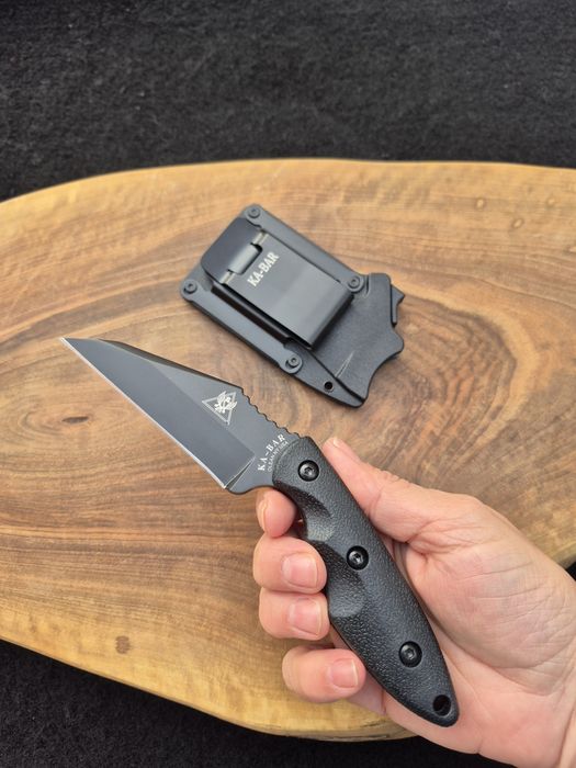 Нож KA BAR Hinderer 2485 с фиксирано острие,фултанг  с  кания