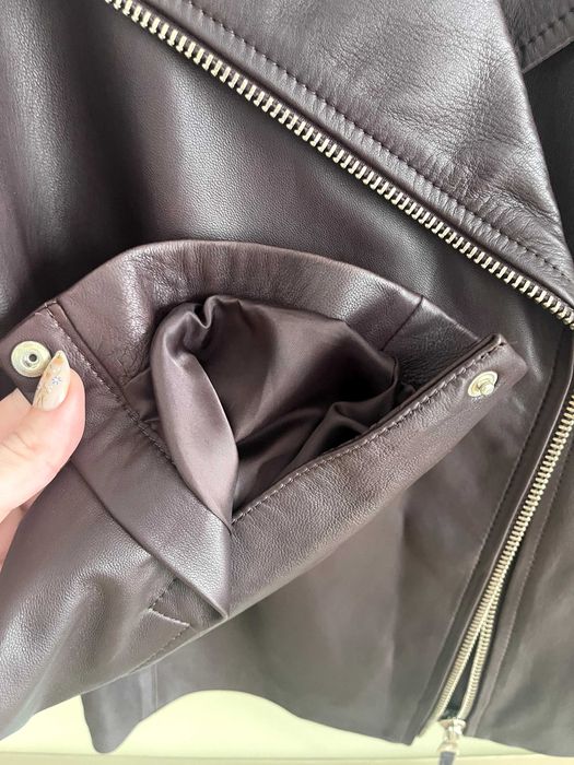 кожено якето Massimo Dutti размер S