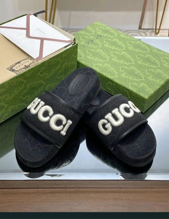 Papuci Gucci Angelina Maxi GG