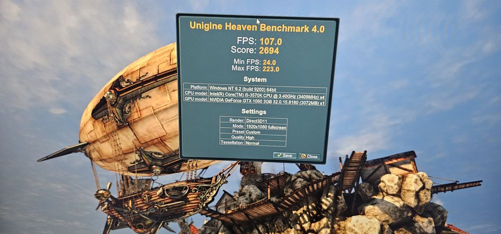 Placa video EVGA GTX 1060 Gaming 3GB GDDR5 192-bit la 260 ron