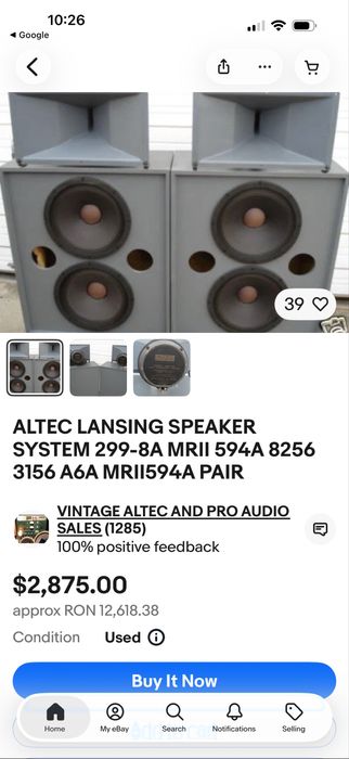 Altec Lansing 299-8A horn-uri