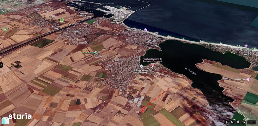 Teren Techirghiol 420mp intravilan zona depozit Dedeman