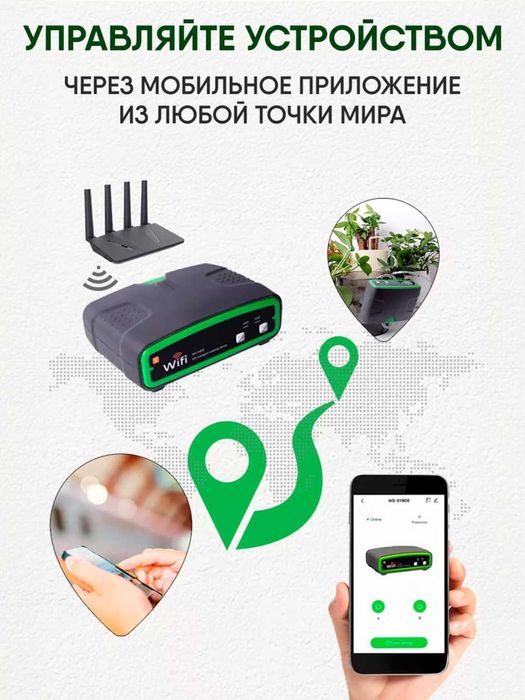 Система автоматического полива для комнатных растений Wi-Fi управление