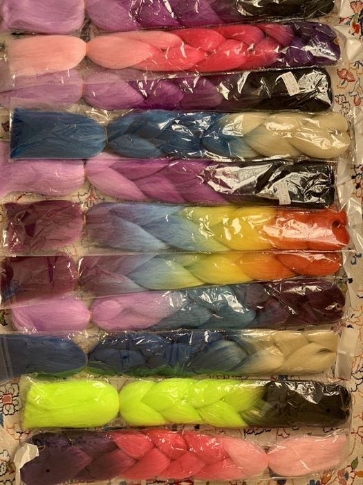 Каникалоны цветные косы