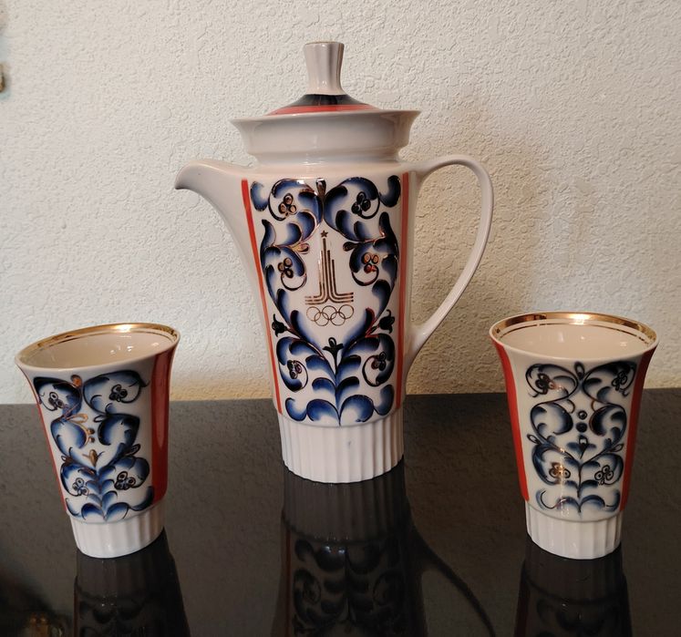 Олимпийский фарфоровый чайный сервис