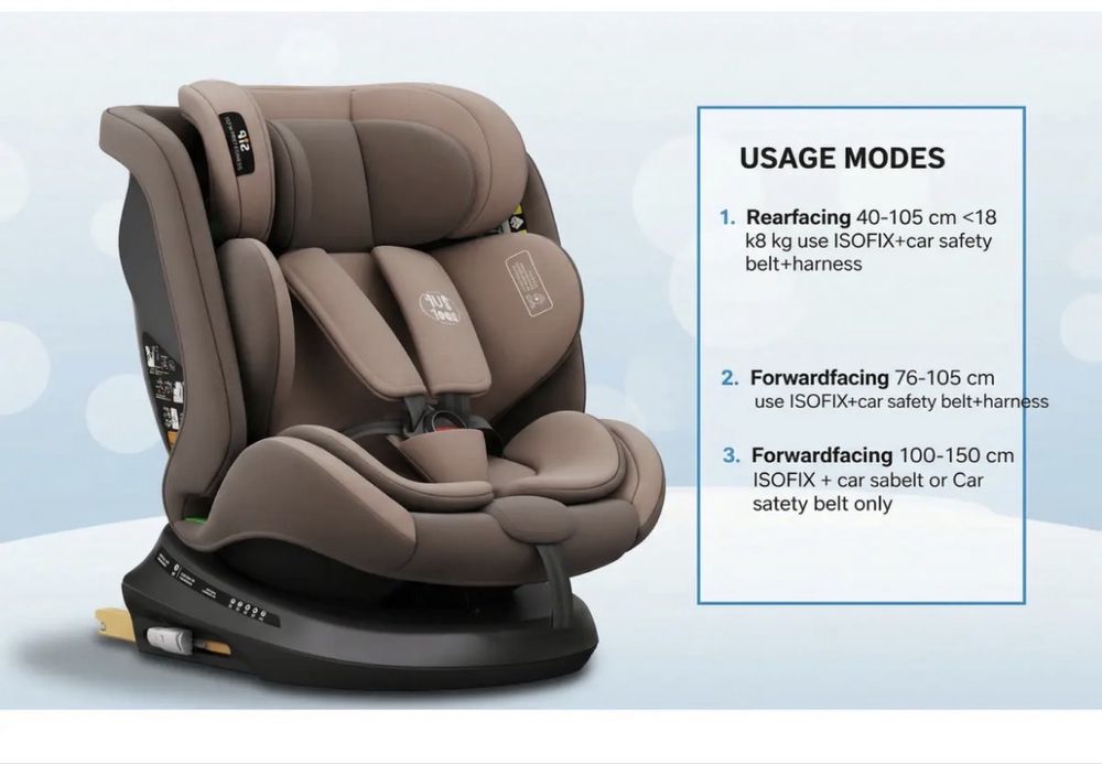 Scaun masina rotativ ISOFIX 360
