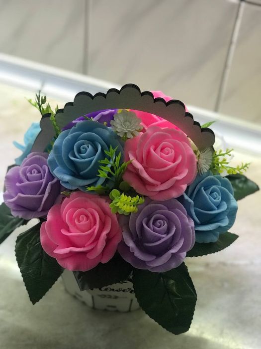 Мыльные цветы...