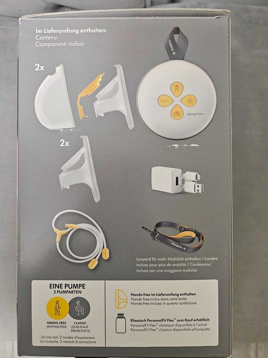 Електрическа помпа за кърма Medela Swing Maxi Hands-free (Като нова + подарък)
