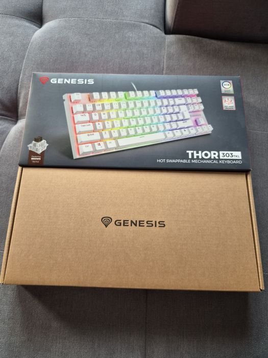Механична клавиатура Genesis Thor 303 TKL Бяла
