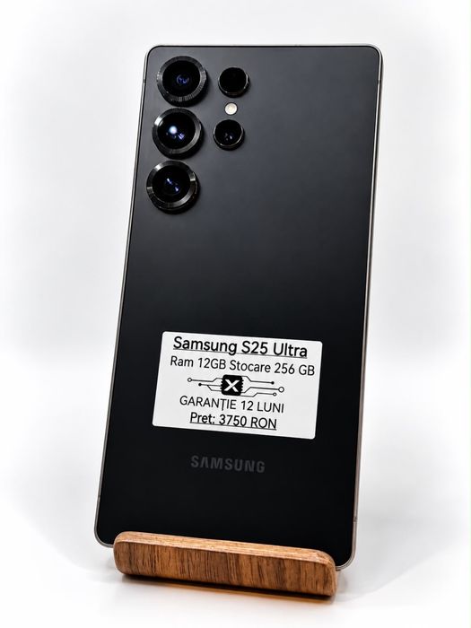 Samsung S25 Ultra  256 GB Titanium Black Impecabil/Garantie 24 luni/Factura/Rate/ Avans 0