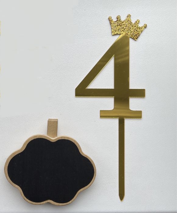 Топпер на торт ко дню рождения