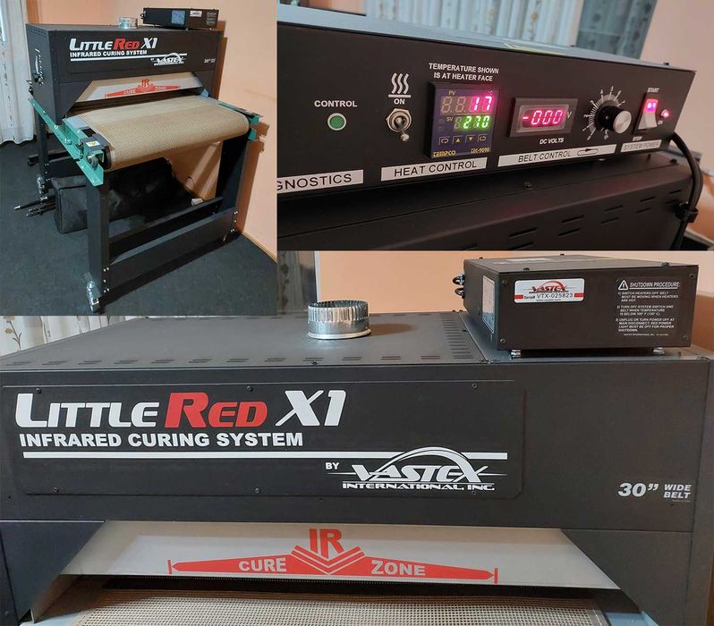 Carusel si cuptor NOI pentru atelier serigrafie, marca VASTEX! Ocazie!