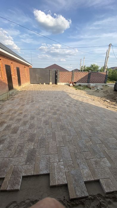 Брусчатка укладка