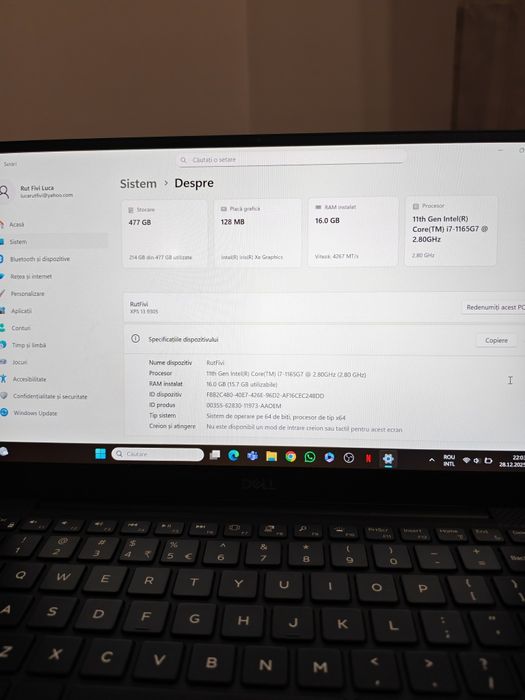 Laptop Dell ultraportabil XPS 9305