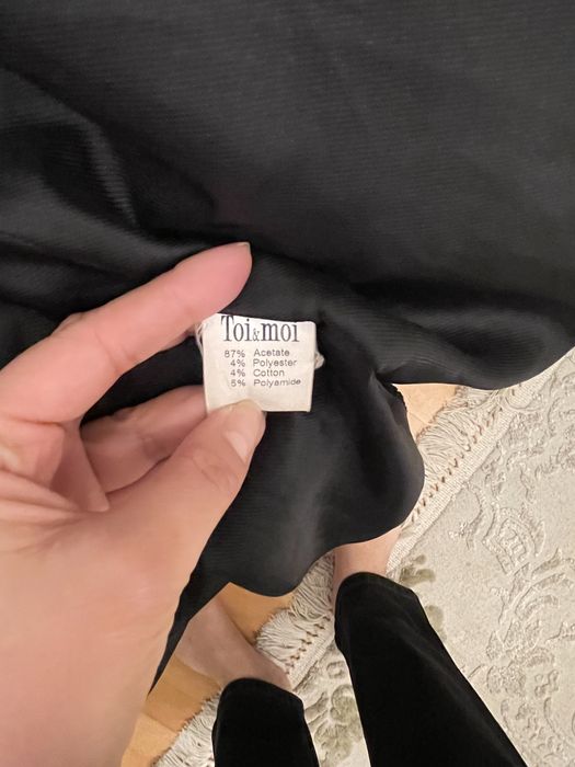 Невероятно красиво черно палто Toi&Moi