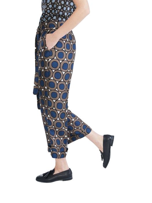 S Max Mara 100% коприна панталон с колан