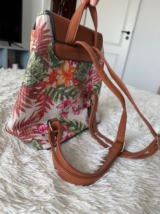Rucsac cu imprimeu floral
