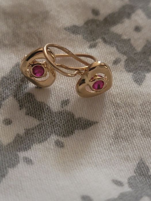 Серьги золотые детские