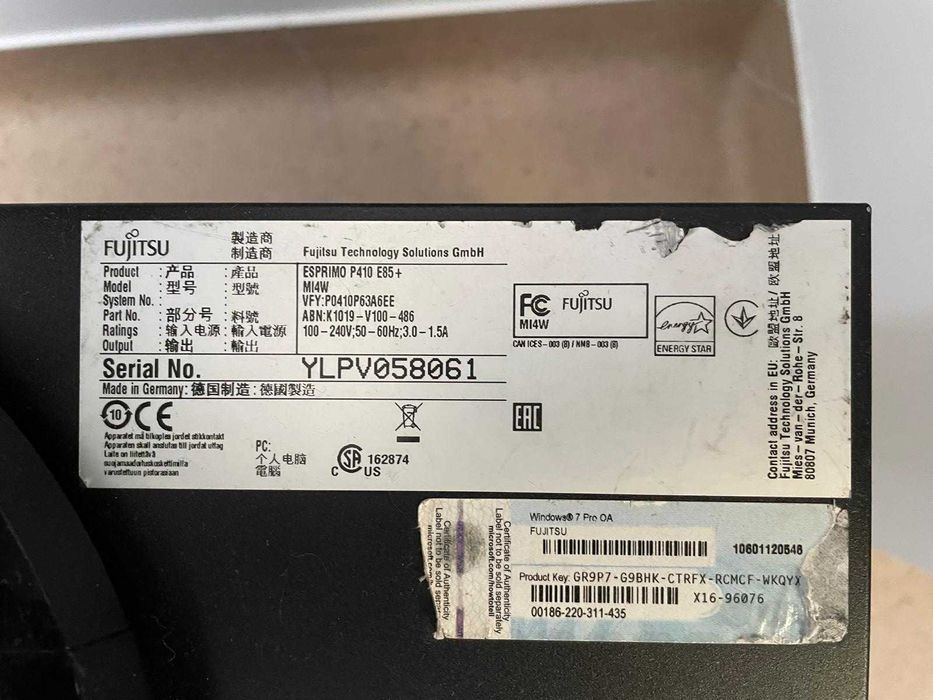 Desktop PC Fujitsu Esprimo P410 E85+