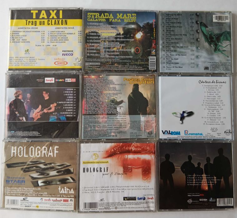Cd Audio,Taxi,Holograf,Direcția5,Pasarea Colibri,Proconsul,Strada Mare