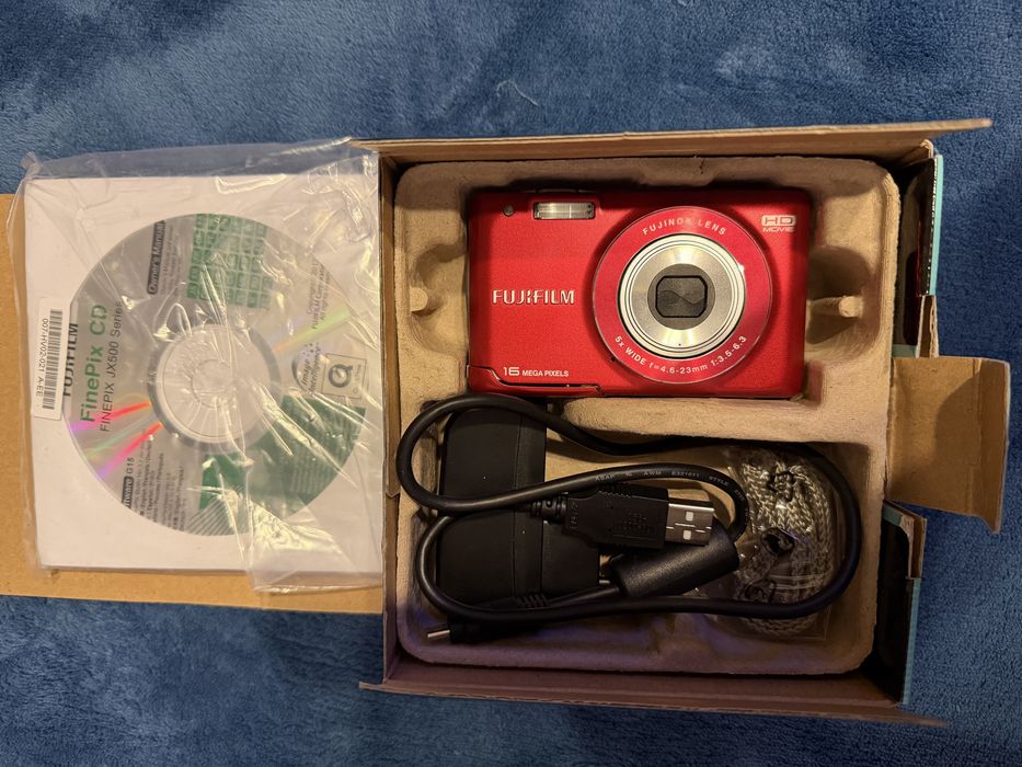 Aparat foto digital Fujifilm FinePix JX580, 16MP, Rosu