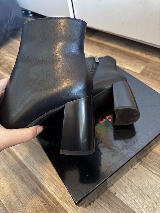 Botine negre din piele naturală, Flavia Passini, 36