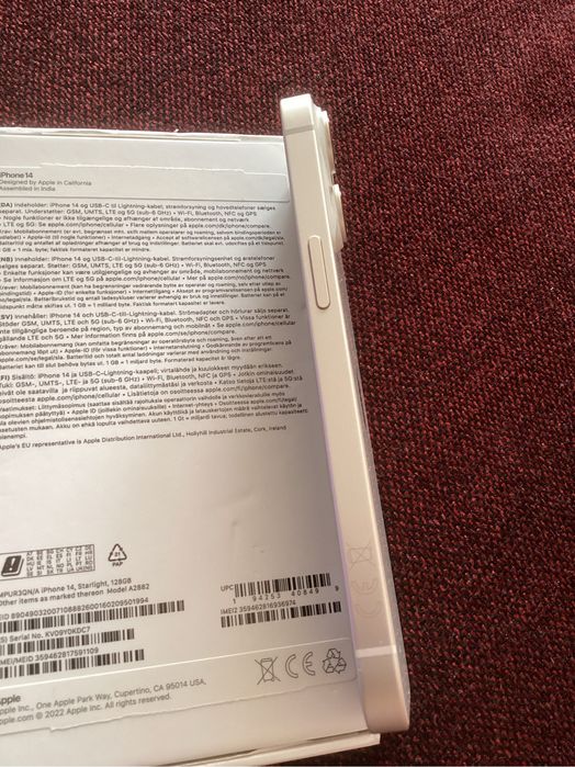 Apple Iphone 14 128gb starlight - 10/10