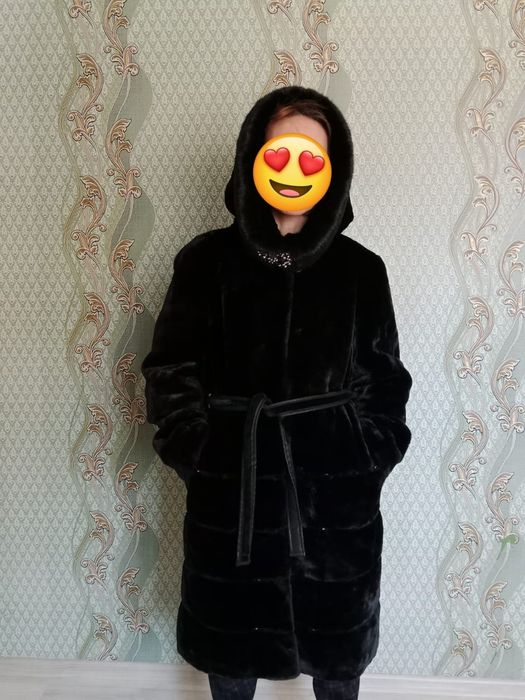 Шуба зимняя, искуственная