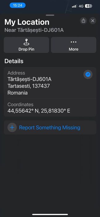 Proprietar! Teren 15500mp, deschidere 49,64m, Tartasesti