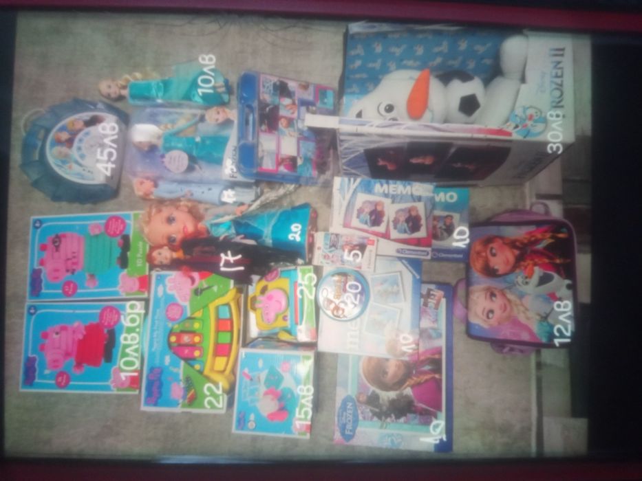 Детска играчки Елза и Анна от Замръзналото кралство и Пепа пег Peppa p