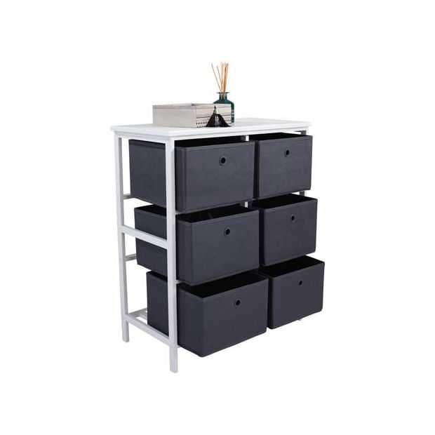 Практичен комод с 6 кошници