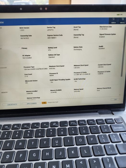 DELL Latitude 7430 touch screen 16gb Ram, 256gb SSD, i5-12 gen
