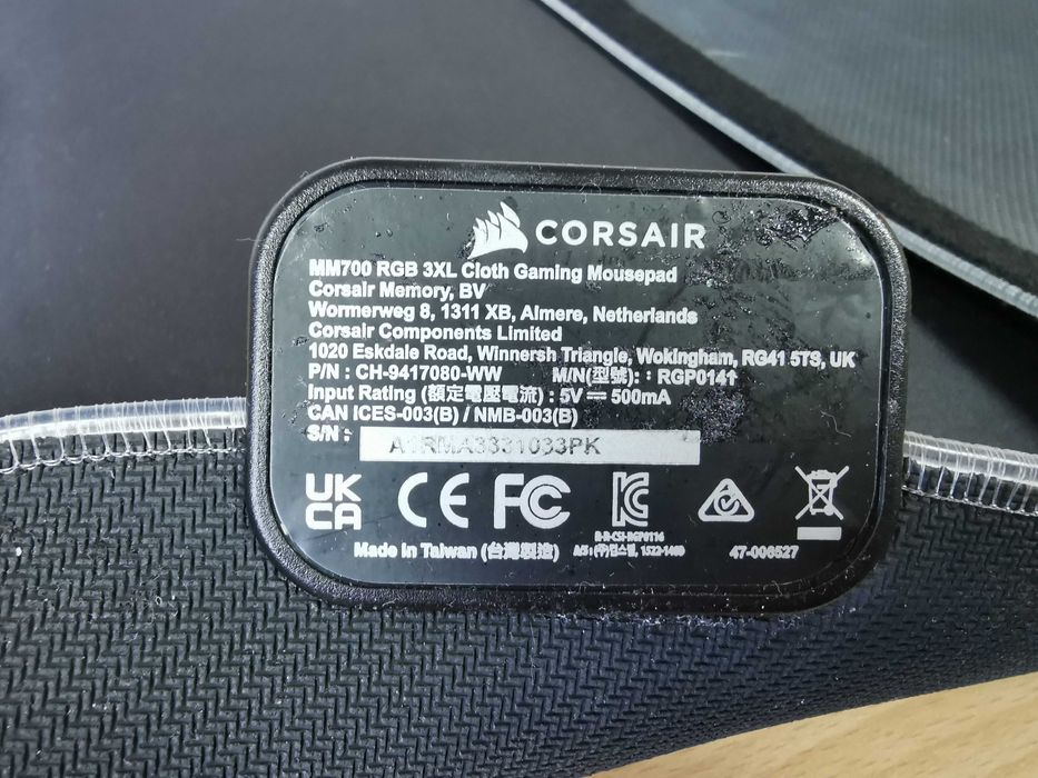 Corsair Gaming MM700 RGB Extended пад за мишка, размер 3XL- 122х61см