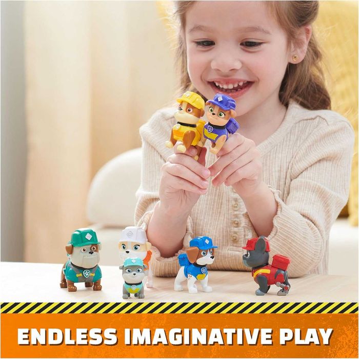 Комплект фигури Paw Patrol Rubble Crew Семейството на Ръбъл Пес Патрул