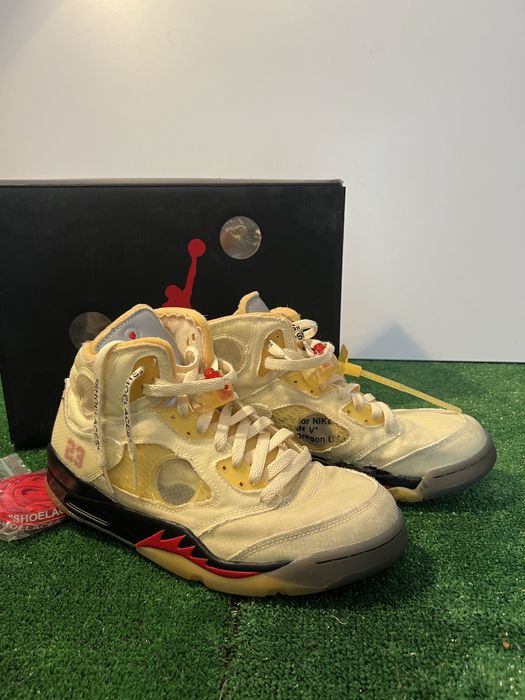 Nike air jordan 5 Sail x Off white